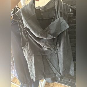 BCBG MAXAZRIA sleeveless drape top